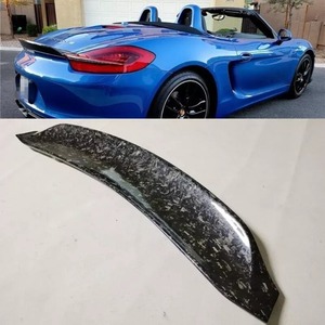 送料無料 ポルシェ PORSCHE 981 ボクスター ケイマン 鍛造 フォージド カーボン トランクスポイラー リア リップ Cayman Boxster