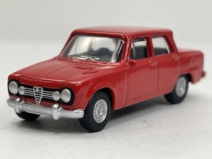 ■★サークルＫサンクス　アルファロメオ　ミニチュアカーコレクション　Giulia T.I.（レッド／KYOSHO／1：100スケール）