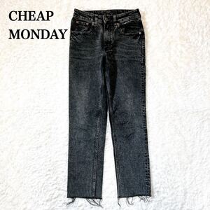 CHEAP MONDAY チープマンデー デニム 24/32 ブラックデニム パンツ レディース C72423-51