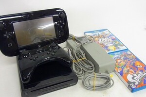 O1298-N35-1359 Nintendo 任天堂 WiiU WUP-010 ソフト付き 通電確認済 現状品②