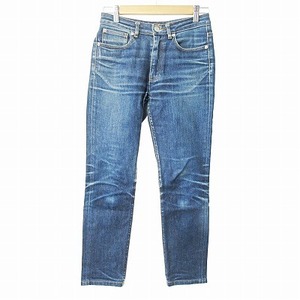 アーペーセー A.P.C. JEAN DROIT デニムパンツ ジーンズ ジーパン ストレッチ スキニー ひげ加工 インディゴ 24 0214 レディース