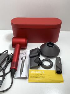 【数量限定モデル販売終了レッド】Dyson HD03 Supersonic Ionic ヘアードライヤー 中古 (レッドケース,取り扱い説明書付) 