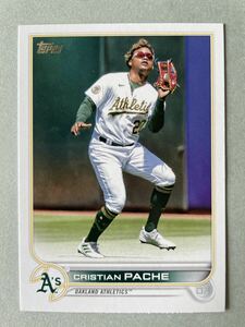 Topps MLB 2022 UPDATE SERIES #US328 CRISTIAN PACHE クリスチャン・パシェ Oakland Athletics オークランド・アスレチックス