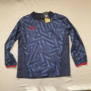  アンブロ（UMBRO）（キッズ）サッカーウェア ジュニア ラインド メッシュピステトップス UUJQJF30 BLU ジュニア150