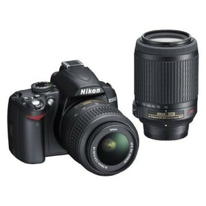 中古 １年保証 美品 Nikon D3000 18-55mm 55-200mm ダブルズームキット