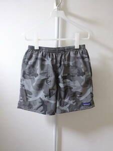 patagonia Baggies Shorts 5インチ ハーフパンツ カモフラージュ柄 迷彩柄 ナイロン グレー 灰色 メンズ XS パタゴニア バギーズショーツ