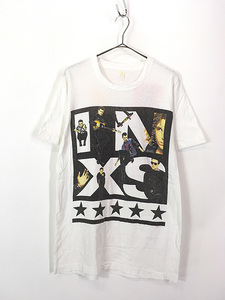 古着 80s INXS 「calling all nations tour」 ツアー ロック バンド Tシャツ XL位 古着