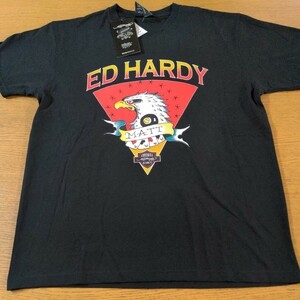 ☆新品☆エドハーディー　Ed Hardy☆半袖Ｔシャツ☆M☆ブラック☆男性用☆No.884