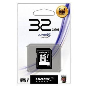 メモリーカード HIDISC ハイディスク SDHC 32GB HDSDH32GCL10DS Class10 ネコポス発送8点まで可能 新品