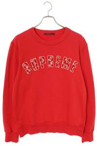 シュプリーム ルイヴィトン SUPREME LOUISVUITTON 17AW LV Arc Logo Crewneck サイズ:M モノグラムアーチロゴスウェット 中古 HJ12