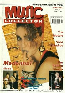 MADONNA　マドンナ　表紙雑誌 　MUSIC COLLECTOR (1991)　UK雑誌　　表紙＋記事