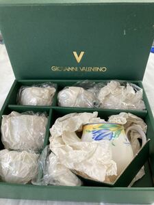 【長期保存品】食器 ジョバンニバレンチノ ティーセット 茶器セット 焼き物 5個セット GIOVANNI VALENTINO ポット