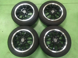 LEHRMEISTER BRANDLE-LINE 15×5.5J 4H PCD100 +42 ・ バリ山 23年製 175/60R15 4本SET (H24130) 