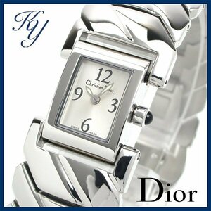 1円～ 3ヶ月保証付き 磨き済み 美品 本物 人気 Christian Dior クリスチャン ディオール アールデコ D72-100 レディース 時計