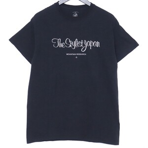 MOUNTAIN RESEARCH × THE STYLIST JAPAN 半袖Tシャツ M ネイビー TSJC-02008 マウンテンリサーチ ザスタイリストジャパン ロゴプリント