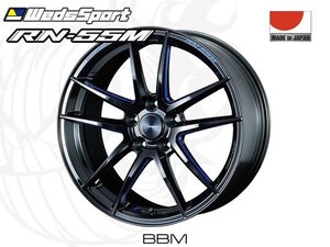 Weds Sport RN-55M BBM R 19インチ×9.5J +48 5H-114.3 φ73 ホイール ウェッズスポーツ 0073562 ブラックブルーマシニング 4549522959107