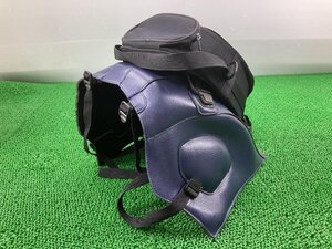 バグスター製F650GS タンクカバー 紺 社外 中古 バイク 部品 BMW タンクバッグ付 破れ無し タンクの保護 ツーリングに