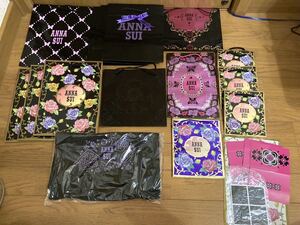 ANNA SUI ショッパー 限定品 非売品 セット シール ノベルティ袋付き