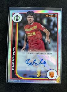 直筆サイン auto ZIDAN SERTDEMIR (NORDSJAELLAND) 2023-24 TOPPS MERIN CHROME UEFA CLUB COMPETITIONS REFRACTOR ジダン 