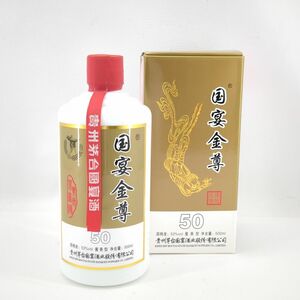 ★ 国宴金尊 貴州茅台国宴酒 マオタイ酒 500ml 53% 中国酒 中古 ◆3114/高洲店