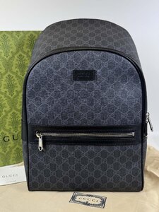 【1000円】極美品 GUCCI グッチ GG柄 大容量 リュック バックパック PVC/レザー