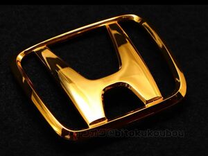 【ホンダ純正】EK シビック3ドア（SiRなど）用　リア ゴールドエンブレム HONDA CIVIC GOLD EMBLEM　75701-SR4 未使用 現状 当時モノ レア