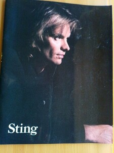 即決 スティング 写真集 Sting 1988年 Nothing Like The Sun Tour 80s ツアーパンフレット・POLICE ザ・ポリス