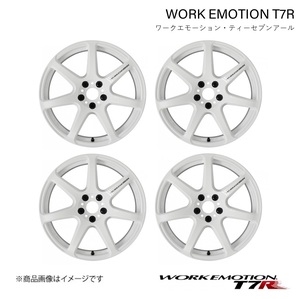 WORK EMOTION T7R ホンダ フィット LA-GD1　(2001) 1ピース ホイール 4本 1台分【16×6.5J 4-100 INSET42 ホワイト】