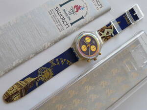 未使用電池交換済 稼働中 スウォッチ Swatch 1995年モデル Special Olympicモデル London1948 品番SCZ102