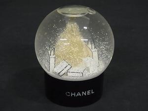 1円 CHANEL シャネル ココマーク スノードーム 2012年限定 オブジェ 置物 インテリア アイボリー系×ブラック系 FF7233