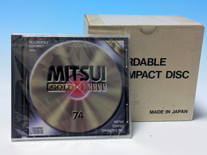 反射層金 希少 三井東圧化学製 CD-R　MITSUI GOLD 74分（650MB）10枚セット 日本製