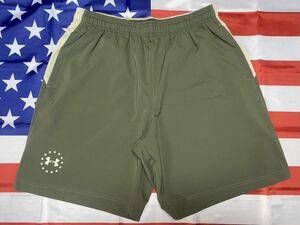 新品未使用　made in USA Under Armour メンズ Freedom HIIT ArmourVent ショーツ LARGE OD