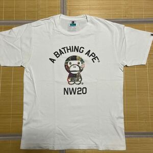 A BATHING APE BAPE KAWS 20th 20周年記念　tee tシャツ L BABY MILO SHARK STA CAMO 迷彩