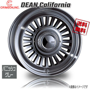 CRIMSON DEAN カリフォルニア バニッシュグレー 16インチ 6H139.7 6.5J+38 4本 106.2 業販4本購入で送料無料