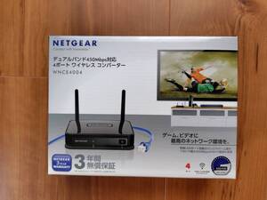 【未開封】NETGEAR デュアルバンド450Mbps対応 4ポートワイヤレスコンバーター WNCE4004-100JPS