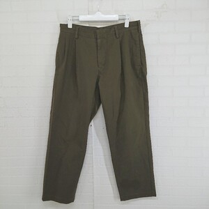 ◇ green label relaxing グリーンレーベル UNITED ARROWS タック パンツ サイズM カーキ メンズ P