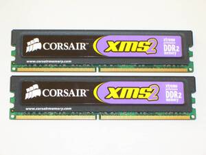 ◆ヒートスプレッダ搭載 PC2-6400 (DDR2-800) 4GB（2GB×2枚）完動品 即決！★送料180円