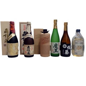 焼酎 飲み比べ 6本セット 森伊蔵 金ラベル 百年の孤独 魔王 佐藤 黒 蔵出し秘蔵酒 720ml 未開栓品 まとめ 3ShocyuSet