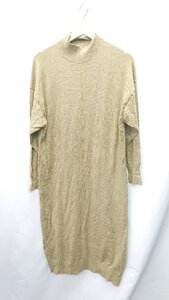 ◇ N.Natural Beauty Basic 長袖 ロング丈 ワンピース サイズM カーキ レディース E