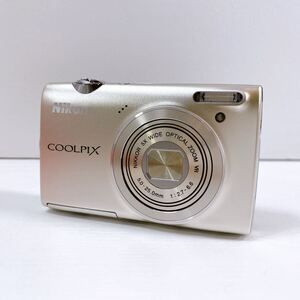 107【中古】Nikon COOLPIX S5100 ニコン クールピクス コンパクトデジタルカメラ シルバー バッテリー付き 動作未確認 デジカメ 現状品