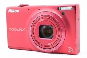 ★訳あり大特価★ NIKON ニコン COOLPIX S6100 レッド 通電確認AU2728 #0006#0