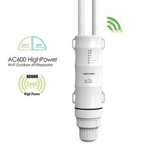 WAVLINK Wi-Fi 無線LAN 中継器 防水 高速 600Mbps ハイパワー 2.4GHz 5GHz アクセスポイント Wi-Fiリピーター PoE給電(LANケーブル給電) 