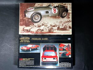 未組立　PROTAR　プロター　MERCEDES BENZ RW 196 F.1 1/24　MARUI　マルイ　FERRARI 512BB 1/24　メルセデスベンツ　フェラーリ　現状品