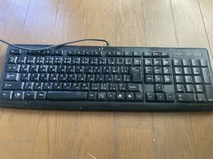 【ジャンク】ELECOM 有線USB接続　スタンダードフルキーボード TK-FCM007BK N-10