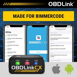 OBDLink CX Bimmercode Bimmerlink BLE OBD2 故障診断機 BMW MINI ミニ iOS Android iPhone iSCT-431101