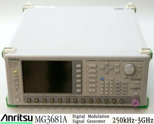 FA32349☆Anritsu/アンリツ MG3681A Digital Modulation Signal Generator 250kHz-3GHz【返品保証なし】