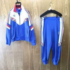 80s 90s adidas セットアップトリコロール adidasジャージ