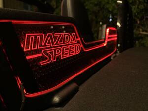 valkyrie style マツダロードスター　ND専用　ウィンドディフレクター　MAZDASPEED文字　LED赤............