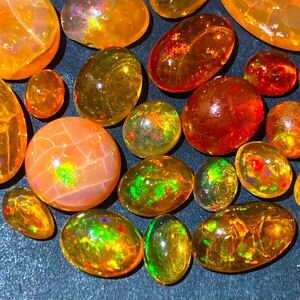 1円〜!!遊色効果!!◯天然ファイアオパールおまとめ31ct◯n ルース 裸石 宝石 ジュエリー jewelry fire opal w4 45