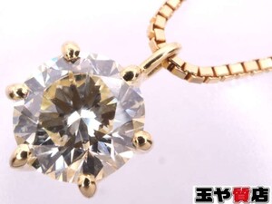 タサキ ダイヤ1.00ct ペンダント ベネチアンネックレス K18YG イエローゴールド